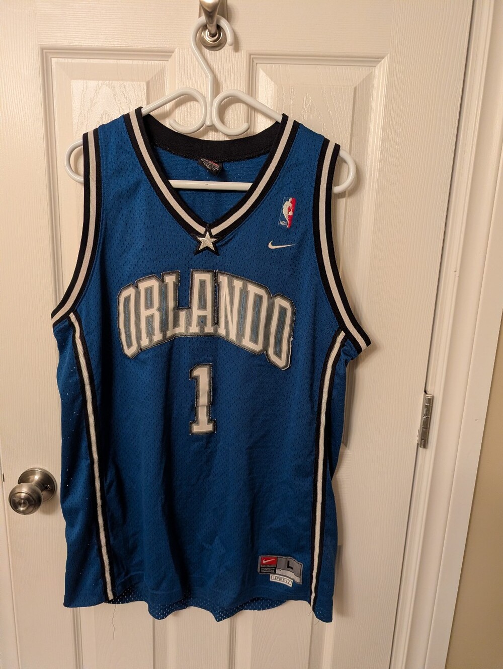 Basketball Orlando Magic #1 McGrady Jersey Nike Size L
